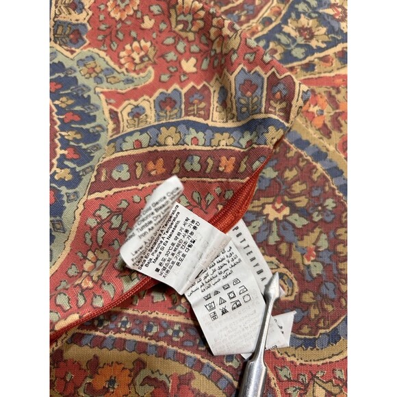 Pottery Barn Gayle Paisley Red Fall Pillow Cover Lumbar Persian  16" X 26" - Picture 7 of 8